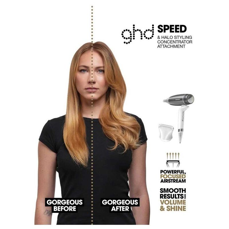 ghd Speed Iconic Hair Dryer in Silver White image number 2